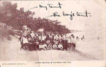 Postcard #75  Vesper Service in the boys' section